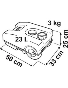 ROLL TANK 23 W GREY TANICA 23 LITRI FIAMMA 2