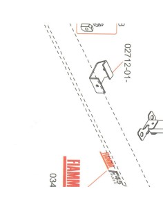 SCIVOLO FRONTALE IN FERRO PER VERANDA FIAMMA F45 PLUS L/F 55