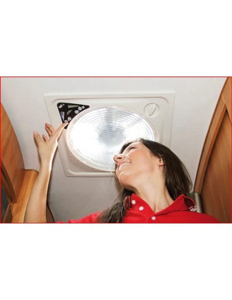 TURBO VENT PREMIUM 40X40 CRISTAL FIAMMA CON POLAR CONTROL