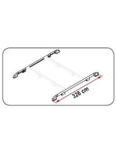 PORTAPACCHI ROOF RAIL COMPOSTO DA DUE BARRE FIAMMA
