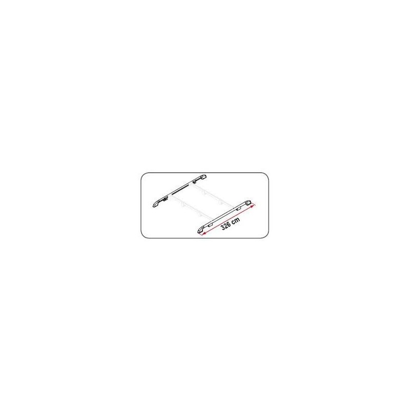 PORTAPACCHI ROOF RAIL COMPOSTO DA DUE BARRE FIAMMA