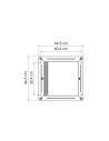 ROLLO VENT 40 OSCURANTE OBLO 40X40 TURBO VENT FIAMMA COLORE BIANCO SPORCO