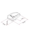 SAFE DOOR FRAME 3, KIT DI SERRATURA 3 PEZZI CON UNICA CHIAVE