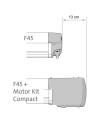 KIT MOTORIZZAZIONE VERANDA F45 S COLORE BIANCO MOTOR KIT