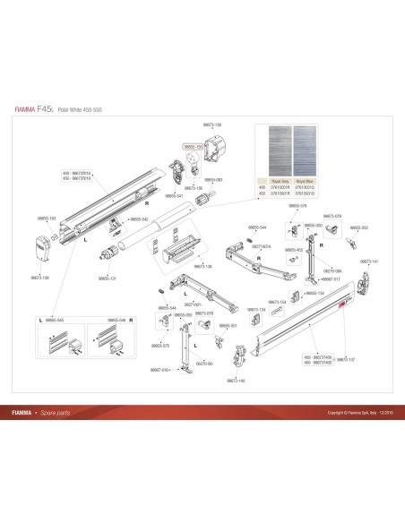 KIT ARGANELLO PER VERANDA FIAMMA SERIE  F45 TITANIUM