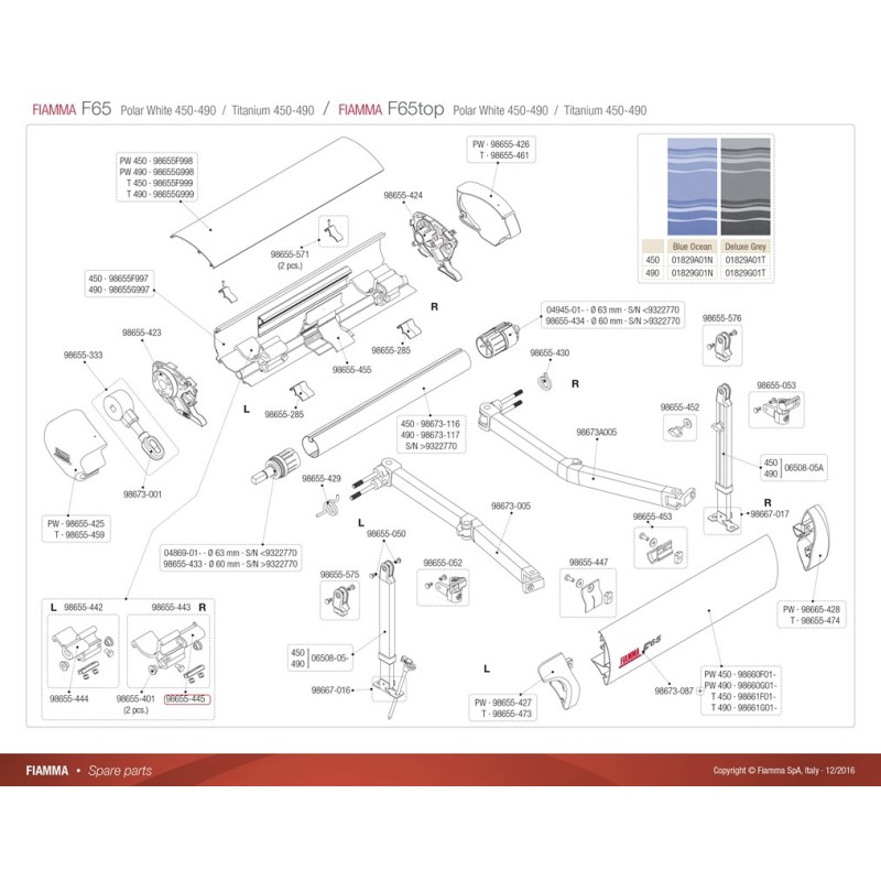 KIT INSERTO DX STAFFA F65S