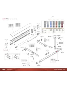 COPERTURA CUFFIA LATO SX PER VERANDA FIAMMA F45S
