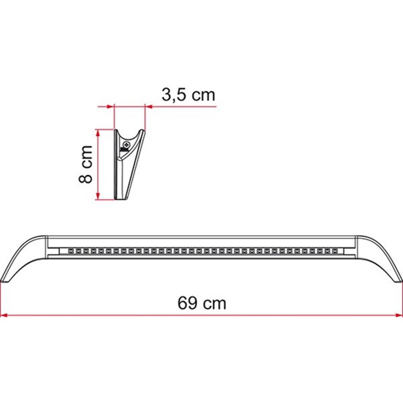 LUCE ESTERNA DA PARETE SOPRAPORTA A 31 LED...