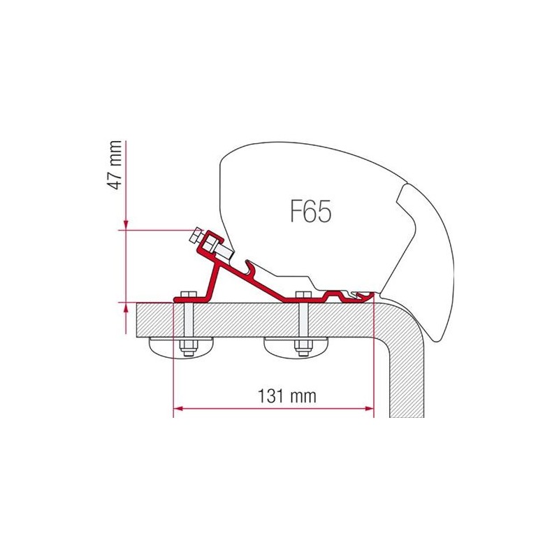 KIT STAFFE PER MONTAGGIO VERANDA FIAMMA F65-F80