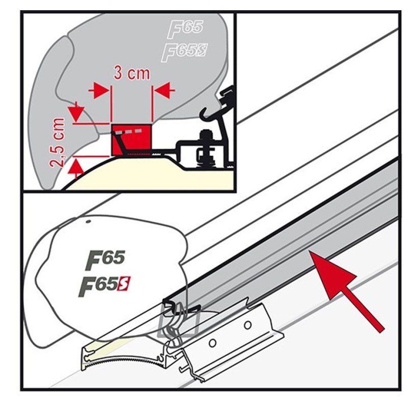 KIT RAIN GUARD F65/F80 50 CM FIAMMA