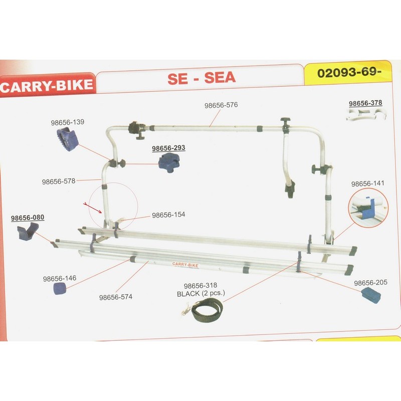 CURVA DI ATTACCO INFERIORE PORTABICI SEA