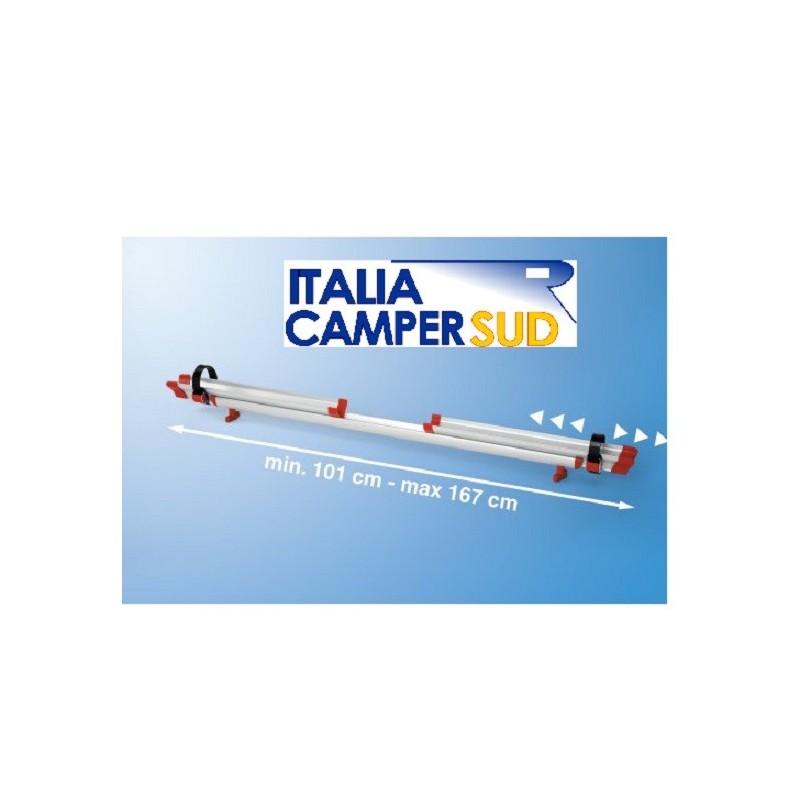 RAIL QUICK C 167 RED CANALINA PORTABICI MISURA...