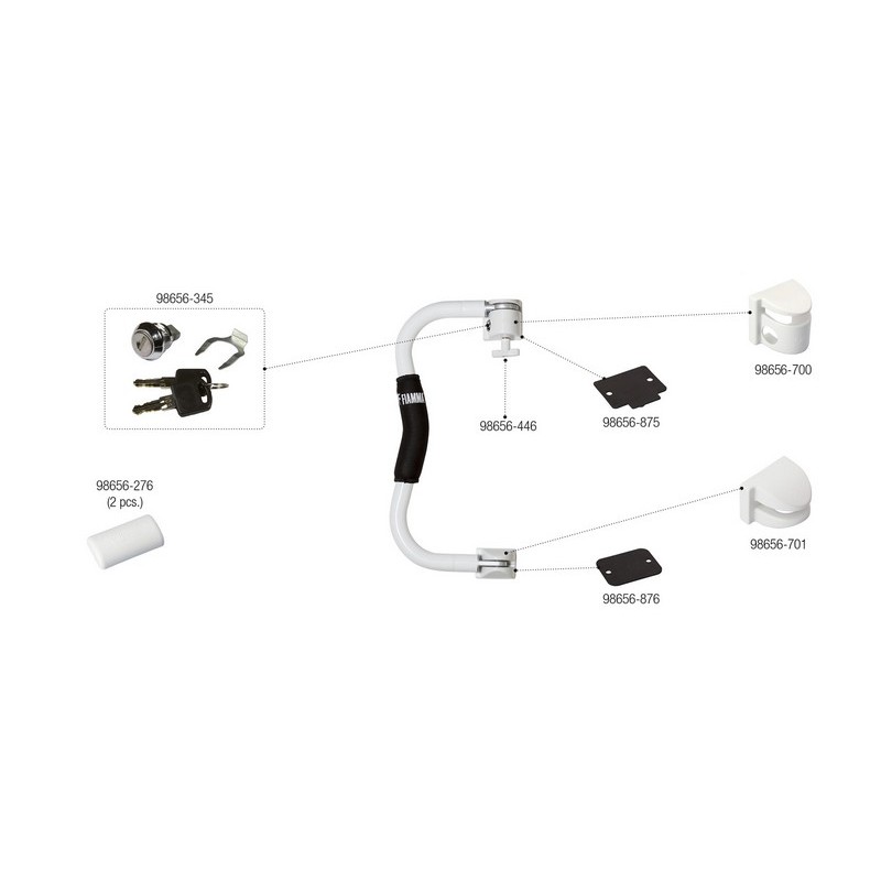 KIT COPERTURA SUPERIORE PER SERRATURA FIAMMA...