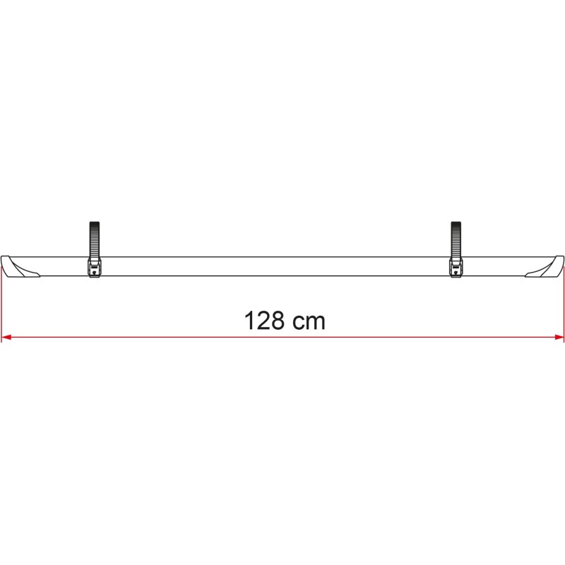 CANALINA PORTABICI RAIL QUICK PRO 128 BLACK FIAMMA