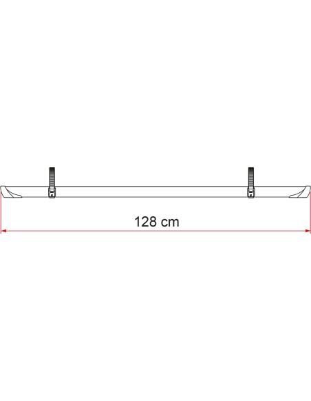 CANALINA PORTABICI RAIL QUICK PRO 128 BLACK FIAMMA