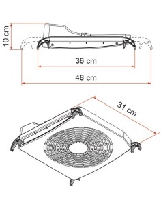 KIT VENTOLA PER TRASFORMARE L OBLO IN TURBO VENT LARG CM... 2
