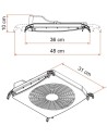 KIT VENTOLA PER TRASFORMARE L OBLO IN TURBO VENT LARG CM 31 ADATTABILE A OBLO  40X40 UNIVERSALI