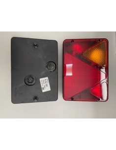 FANALE POSTERIORE SX PER CARRELLI CON TRIANGOLO E LUCE TARGA