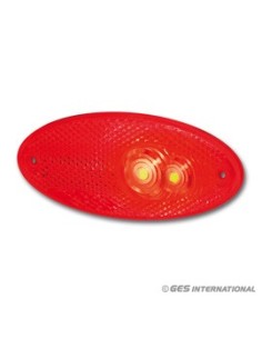 LUCE D INGOMBRO OVALE POSTERIORE ROSSA A LED