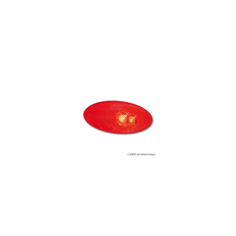 LUCE D INGOMBRO OVALE POSTERIORE ROSSA A LED