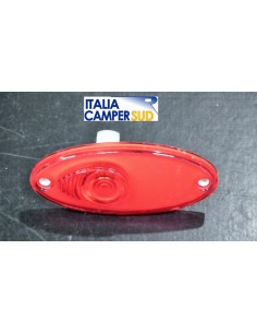 LUCE D INGOMBRO OVALE POSTERIORE ROSSA CON LAMPADINA