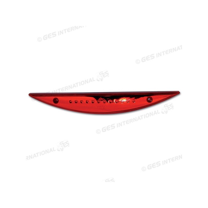TERZO STOP A 12 LED A MEZZALUNA ROSSO 12 V