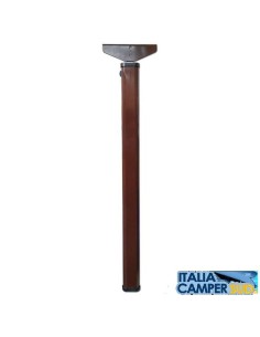 GAMBA TAVOLO OVALE RIBALTABILE COLORE MARRONE 40X71,5
