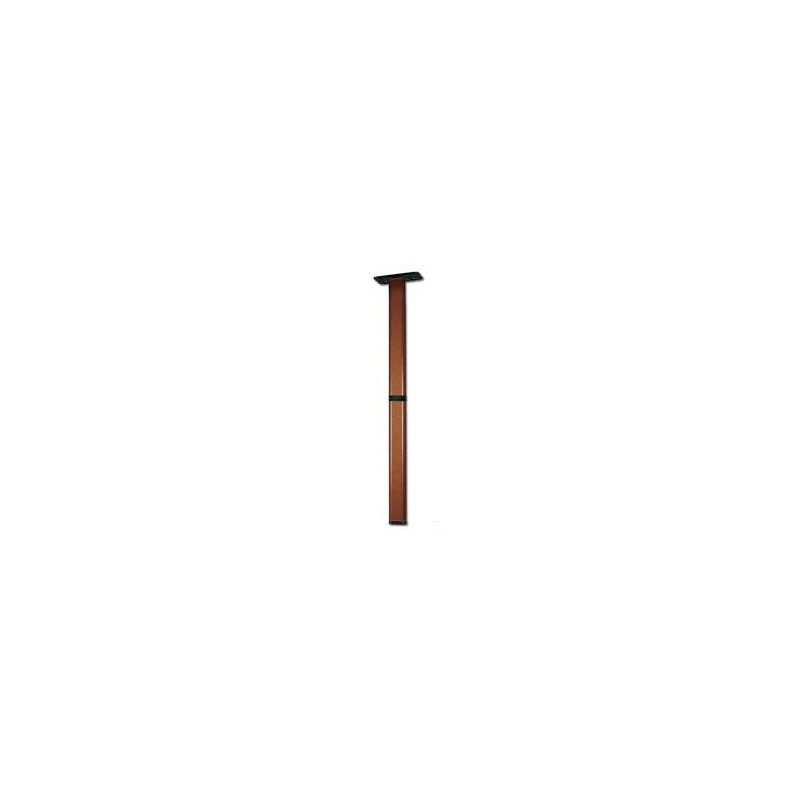 GAMBA TAVOLO PIEGHEVOLE IN ALLUMINIO MARRONE 72 CM