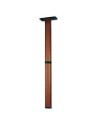 GAMBA TAVOLO PIEGHEVOLE IN ALLUMINIO MARRONE 72 CM