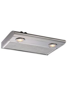 CAPPA ASPIRANTE COLORE NIKEL SATINATA CON FARETTI 12 V