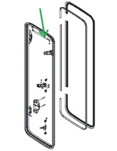 MOLLA A GAS  PER PORTA SEITZ LUNGHEZZA 543 MM