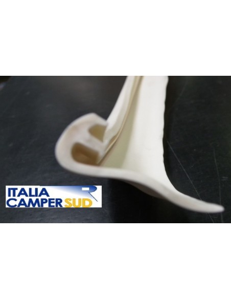 GUARNIZIONE DI RIFINITURA INTERNO PORTA PER CAMPER E CARAVAN TRIGANO COLORE BIANCA
