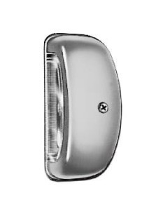LUCE TARGA CROMATA PER ARCA HELLA MISURA CM 11X6