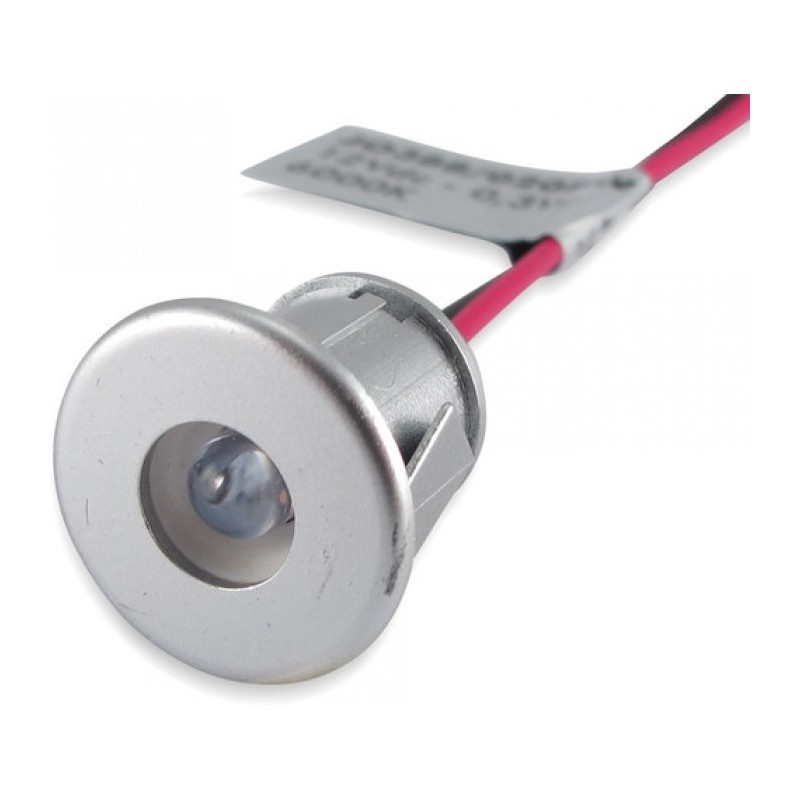 FARETTO LED AD INCASSO 12V DA 0,2W BIANCO FREDDO