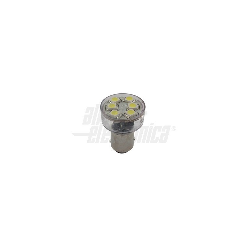 LAMPADINA A 6 LED,1,5 WATT ATTACCO A BAIONETTA
