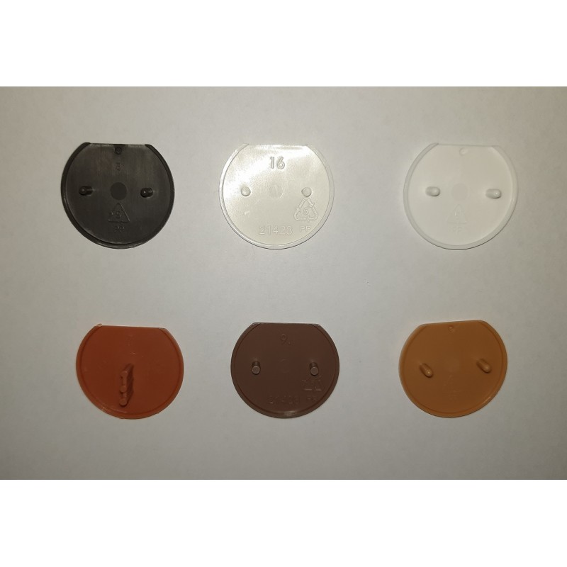 TAPPINO PER FISSAMOBILI VARI COLORI, DIAMETRO 33MM