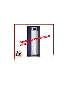 LAMPADA LUCE D EMERGENZA RICARICABILE PORTABILE  36 LED