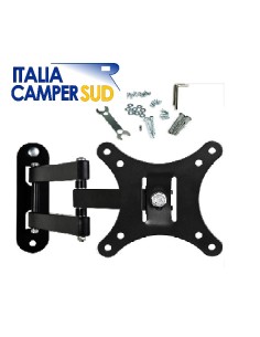 BRACCIO PORTA TV DA 10 A 32 CON DOPPIO SNODO