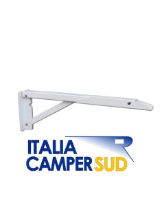 BRACCIO RIBALTABILE PER MENSOLA 345 MM COLORE BIANCO