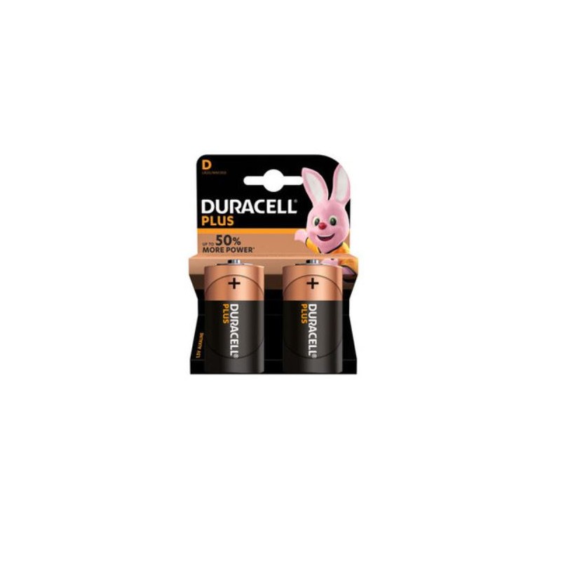 PILE TORCIONE D DURACELL CONFEZIONE DA 2 PZ