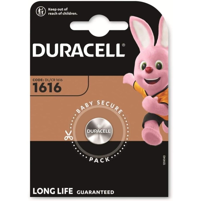 BATTERIA DURACELL  A BOTTONE 1616