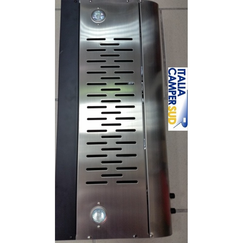 CAPPA ASPIRANTE INOX  12 VOLTS CON 2 FARETTI...