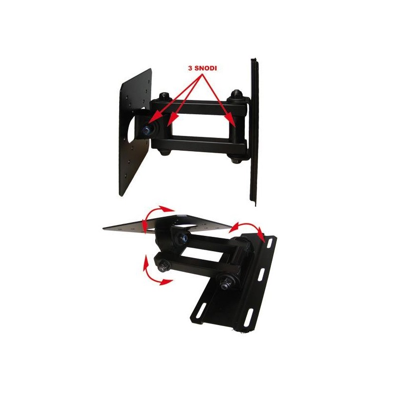 PORTA TV LCD A PARETE 3 SNODI