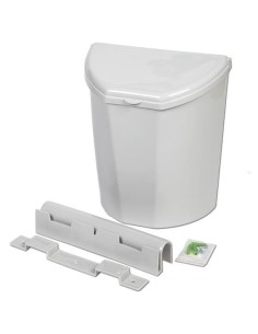 PATTUMIERA DA PARETE CON COPERCHIO DIMENSIONI 29X180X300 MM