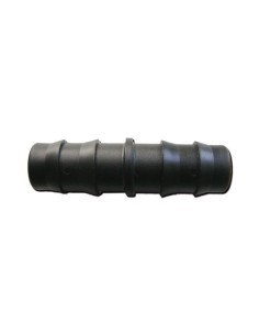 RACCORDO DRITTO COLLEGAMENTO TUBI ACQUA DA 25 MM NERO