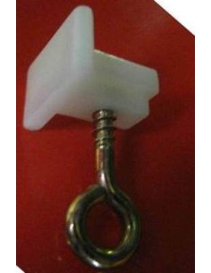 FERMO PER BINARIO TENDA BAGNO ORIGINALE TRIGANO BIANCO