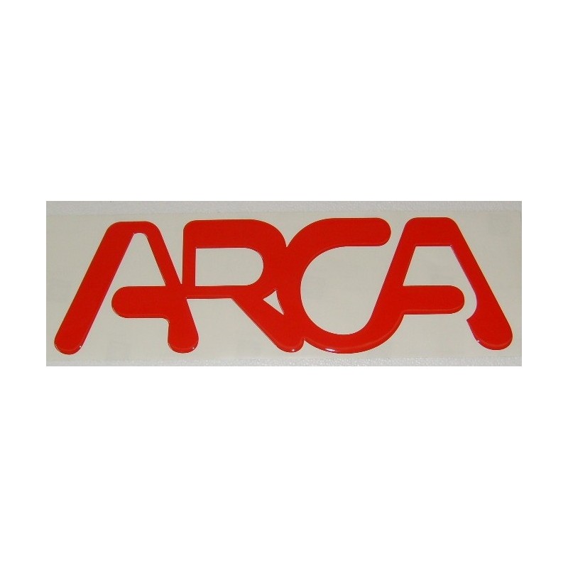 SCRITTA RESINATA ARCA IN COLORE ROSSO