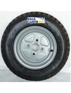 RUOTA COMPLETA PER CARRELLI MISURA 400-10 CON 4 FORI