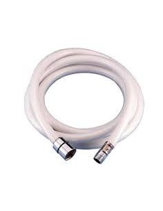 TUBO ACQUA IN PVC BIANCO DA 150 CM ATTACCO 1/2 E 3/8F