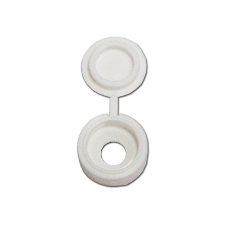 CAPPUCCIO COPRIVITE BIANCO DIAMETRO 13 MM